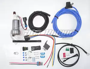 Kit de instalación y bomba de combustible Walbro/TI F90000285 525 lph Hellcat y kit de cableado E85 Flex - Imagen 1 de 4