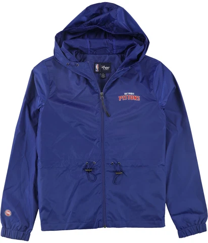 G-III Sports Womens Detroit Pistons Jacket, Blue, Medium Cover