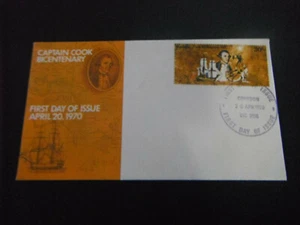 1970 FDC BI CENTENARY OF CAPT COOK CROYDON VIC POSTMARK - Picture 1 of 2