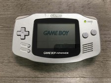 Nintendo Game Boy Advance Handheld Video Game Console AGB-001 Platinum Silver