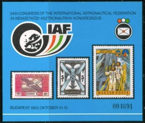 HUNGARY - 1983. Commem.Sheet - International Astronautical Federation MNH! - Picture 1 of 1
