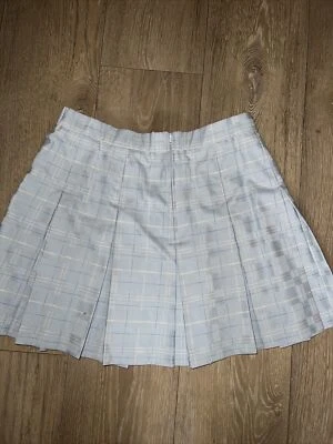 Falda plisada de tenis/golf Marcia. Rayón a cuadros/poliéster. Talla 12. Foto 1 de 4