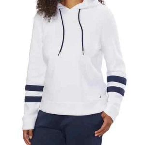 NWT Nautica Ladies' Fleece Hoodie Whit Size M - Picture 1 of 4