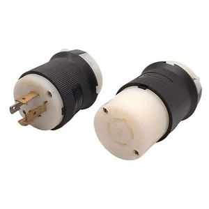 Hubbell HBL2411 / HBL2413 Twist-Lock Plug & Receptacle, 125/250VAC 20A, L14-20P - Picture 1 of 5