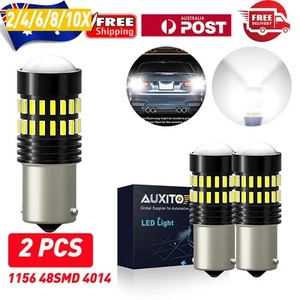 2-10x BA15S 1156 CAR GLOBE LED BRAKE DRL REVERSE TURN STOP TAIL LIGHT BULB WHITE - Picture 1 of 14