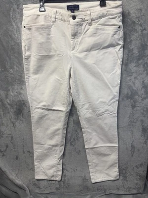 Talbots Women’s Sz 14 Pants Slim Flattering Fit Cream Off White Stretch Casual - Image 1 of 4