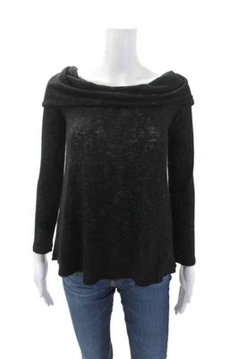 Suéter de cuello alto negro Velvet by Graham & Spencer para mujer talla extra pequeña Foto 1 de 4