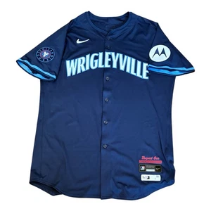 Gavin Hollowell Team Issued Chicago Cubs Sz 48T Nike City Connect Jersey MLB - Picture 1 of 10