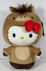 Hello Kitty Kidrobot chinesisches Sternzeichen Jahr des Pferdes Plüsch Sanrio 13 Zoll NEU Neu mit Etikett - Bild 1 von 10