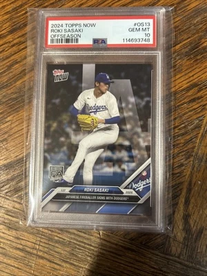 Roli Sasaki 2024 Topps Now Offseason PSA 10 - Image 1 of 2