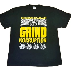 Camiseta vintage talla grande The Snowplow Assault Grindcore Corruption - Imagen 1 de 7