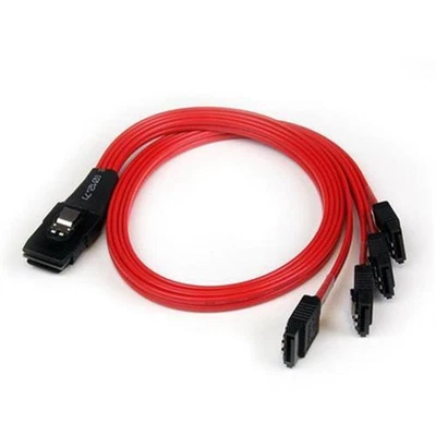 StarTech.com SAS8087S4R50 Mini SAS (SFF-8087) zu 4x SATA Kabel 50 cm - Bild 1 von 4