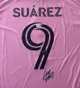 LUIS SUAREZ SIGNED INTER MIAMI JERSEY BAS BECKETT 2 - Picture 1 of 4