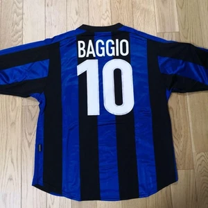 Authentic Roberto Baggio INTER MILAN 99-00 L/S Jersey M Excellent Condition - Picture 1 of 24
