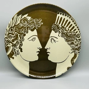 Thomas Paul Melamin Greco Roman 14" Runde Servierplatte - SELTENES Design - Bild 1 von 10