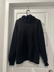 Fear Of God Seventh Collection Snap Hoodie Large L Sunfaded Black - Picture 1 of 9