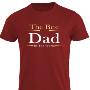 T-Shirt Bester Vater der Welt Novlety Vatertag lustig Geschenk Geburtstag Shirt UK - Bild 1 von 14
