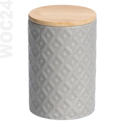 700 ml Vorratsdose Vorratsbehälter Kaffee Tee Gebäck Gewürz Dose Behälter Bambus - Bild 1 von 3