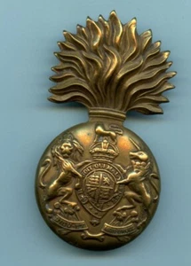 The Royal Scots Fusiliers WW1 Brass Cap Badge - Picture 1 of 2