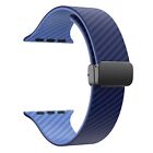 Iwatch Band Carbon Fiber Magnetic Strap For Apple Watch Ultra 2 Series 9 8 7 6 5