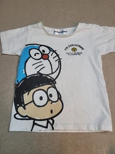 Doraemon Shirt Kids Size 4 Small White 9.24d - Picture 1 of 7
