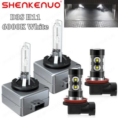 Faro delantero HID para Buick Enclave 2013 2014 D3S + bombillas antiniebla LED H11 Foto 1 de 4