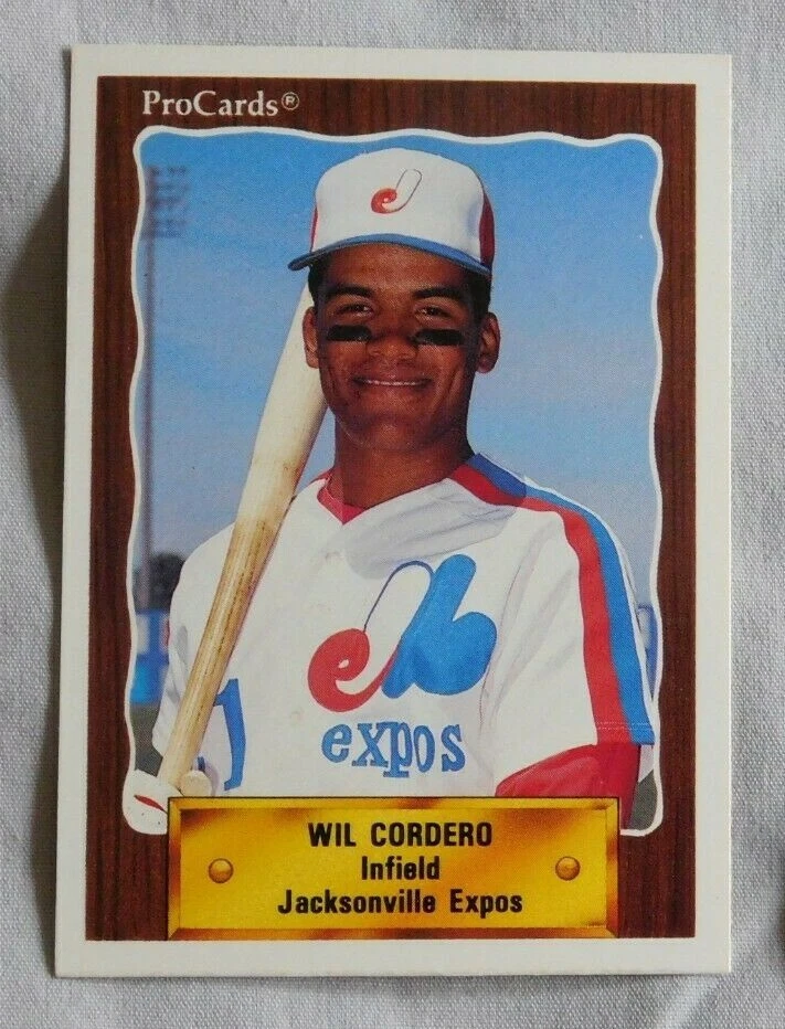 1990 Pro Cards #1381 Will Cordero Jacksonville Expos Baseball Card - Image 1 of 1