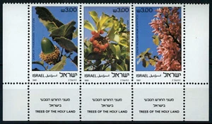 Israel 1981 SG#825-827 Trees MNH Strip Set #F1315 - Picture 1 of 1