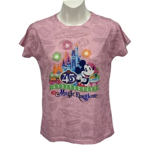 Disney 45th Special Edition T Shirt / Girl’s (L) Polyester All Over Print - Picture 1 of 6