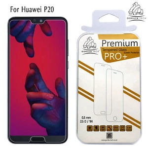 Tempered Glass LCD Screen Protector Shield Genuine Gorilla for Huawei P20 - Picture 1 of 12