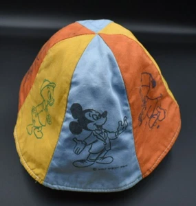 Vintage Disneyland Kid's Bucket Hat Mickey Mouse & Donald Duck Family USA - Picture 1 of 7