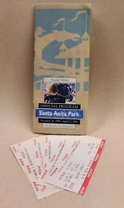 JANUARY 1 1991 ANITA PARK HORSE RACEWAY PROGRAM + BETTING TOTES - Picture 1 of 4