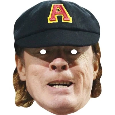 FUNKYBUNKY Angus Young Singer Celebrity Card Gesichtsmaske - Ready To Wear - Kostüm