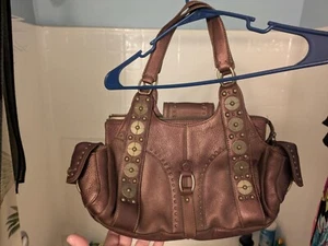 🔥 Cole Haan Brown Village Pallette Satchel Vintage Official Buckle Accent 🔥 - Picture 1 of 15