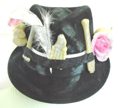 HALLOWEEN COSTUME - Large - Hat - THEME-DAY OF THE DEAD - UNISEX - Black - Image 1 of 4