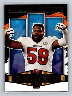 Shaquil Barrett #CIH-20 2021 Donruss Tampa Bay Buccaneers The Champ Is Here - Image 1 of 2