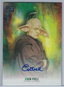 2018 STAR WARS GALAXY AUTOGRAPHS #NNO MICHAELA COTTRELL AS EVEN PIELL - Picture 1 of 1