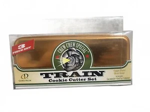 Set tagliabiscotti treno - set 3 pezzi placcato rame nuovo - Foto 1 di 3