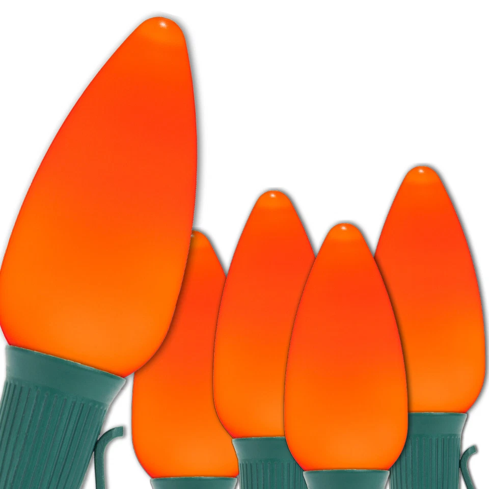 C9 OptiCore Luces LED de Navidad Bombillas irrompibles para exteriores, cable verde, 25 pies Foto 1 de 4