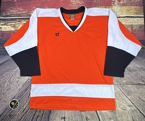 Warrior Ice Hockey Jersey Mens Large Blank Philadelphia Flyers Colors Practice - Picture 1 of 10