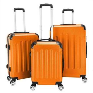 New 3PCS 20/24/28" Luggage Travel Bag ABS Trolley Hard Shell Suitcase w/TSA lock