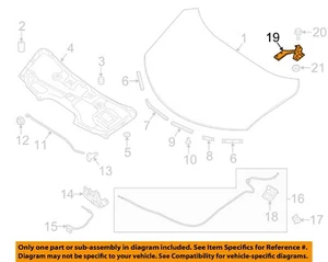 NISSAN OEM 14-19 Rogue Hood Hood Components-Hinge Left 654014BA0A - Picture 1 of 2