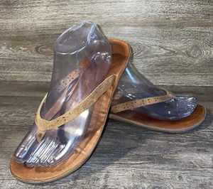 OluKai Puka Women's Size 10 US Brown Leather Flip Flops Thong Sandals - Picture 1 of 10