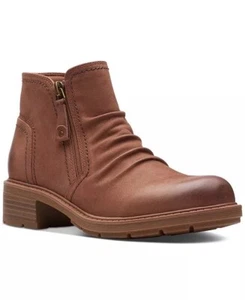 Clarks Mujer’s Heart Dove Bronceado Nubuck Brun Botines Zapatos Nuevo Talla 7.5 - Imagen 1 de 11