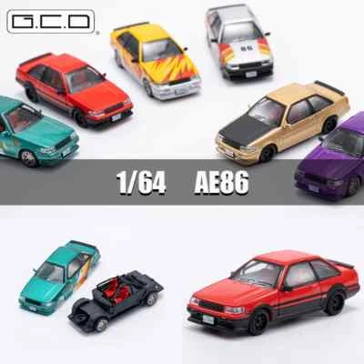 DCT 1/64 AE86 Model Car Classical Vehicle D  Alloy Car Model Diecast Toy Vehicle - Image 1 of 4