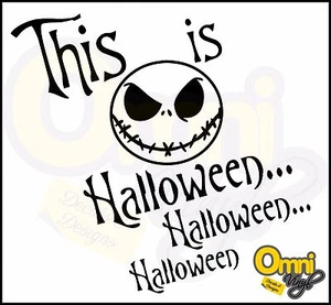 Jack Skellington, Halloween, Nightmare Before Christmas, Vinyl, Decal, Sticker - Picture 1 of 3