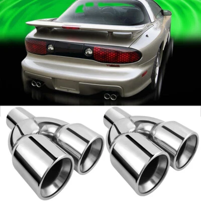 Silenciador de ponta de escape de carro de aço inoxidável 2* 2,5" em 3,5" para Pontiac Firebird - Imagem 1 de 4