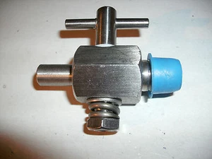 EDELSTAHL 1/4" NPT MÄNNLICHER PETCOCK HAUSTIERHAHN - Bild 1 von 1