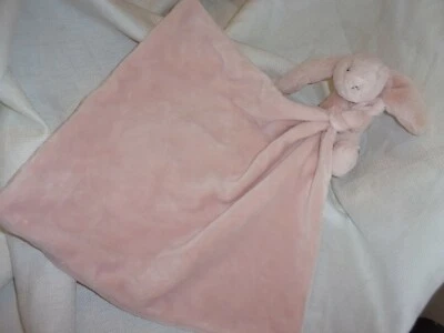 JELLYCAT london JELLY PLUSH  lovey 7" all pink bunny rabbit lovey baby blanket   - Image 1 of 2
