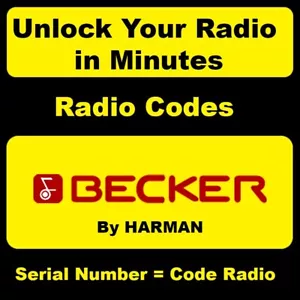 UNLOCK RADIO CODES BECKER HARMAN FOR CAR RADIOS MERCEDES BENZ 37 PORSCHE FERRARI - Foto 1 di 12